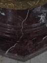 F70818: Pair French Empire Marble & Bronze Column 