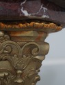 F70818: Pair French Empire Marble & Bronze Column 