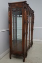 70670: French Rococo Carved Walnut Curio Display C