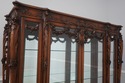 70670: French Rococo Carved Walnut Curio Display C