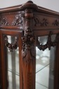 70670: French Rococo Carved Walnut Curio Display C