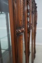 70670: French Rococo Carved Walnut Curio Display C