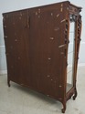70670: French Rococo Carved Walnut Curio Display C