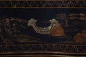 70713: Chinoiserie Decorated 2 Piece Secretary Des