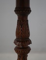 L70901: MAITLAND SMITH Mahogany Carved Hexagon Lea