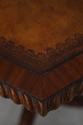 L70901: MAITLAND SMITH Mahogany Carved Hexagon Lea