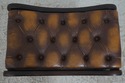 L70871: Vintage English Tufted Leather Chesterfiel