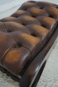 L70871: Vintage English Tufted Leather Chesterfiel