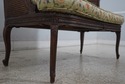 L70877: French Louis XV Cane Settee w. Loose Cushi