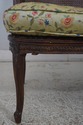 L70877: French Louis XV Cane Settee w. Loose Cushi