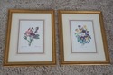 F62217EC: Set of 7 Gold Framed Botanical Prints