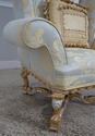 62054EC: Pair PHYLLIS MORRIS Baroque Throne Chairs