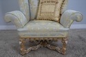 62054EC: Pair PHYLLIS MORRIS Baroque Throne Chairs