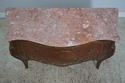 62270EC: Vintage French Louis XV Marble Top Marque