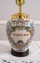 F70913: DELFT Porcelain Williamsburg Tobacco Jar L