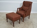 62256EC: Pair French Louis XVI Style Upholstered C