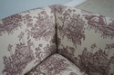 62317EC: Quality Toile Upholstered Chaise Lounge