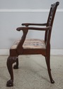 70900: Pair BAKER Ball & Claw Rococo Mahogany Armc