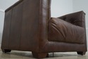 70922: Pair RESTORATION HARDWARE Tufted Leather Ch