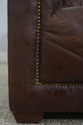 70922: Pair RESTORATION HARDWARE Tufted Leather Ch