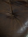 70922: Pair RESTORATION HARDWARE Tufted Leather Ch