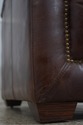 70922: Pair RESTORATION HARDWARE Tufted Leather Ch