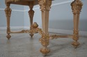 66463EC: Italian Carved Base Marble Top Library Co