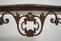 66484EC: MAITLAND SMITH Marble Top Carved Base Con