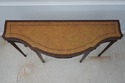 L2119: MAITLAND SMITH Leather Top Mahogany Console