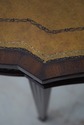 L2119: MAITLAND SMITH Leather Top Mahogany Console