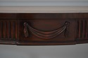 L2119: MAITLAND SMITH Leather Top Mahogany Console