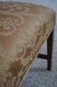 L70949: Set of 6 Mahogany Gold Damask Upholstered 
