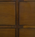 F70947: JOHN STUART Walnut Mid Century Modern Doub