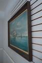 F70988: Vintage Tall Sailing Ships Oil Painting On