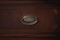 L70969: Hepplewhite Style Mahogany Drop Front Secr
