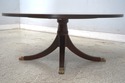L70962: HENKEL HARRIS Round Mahogany Inlaid Cockta
