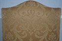 L70949: Set of 6 Mahogany Gold Damask Upholstered 
