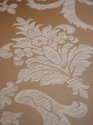 L70949: Set of 6 Mahogany Gold Damask Upholstered 