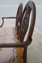 LF71013: Vintage Mahogany Double Chair Back Settee