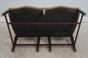 LF71013: Vintage Mahogany Double Chair Back Settee