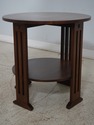 66115EC: STICKLEY Mission Oak Round Lamp Table