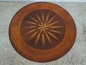 L62429EC: Round Inlaid Top Tiered Lamp Table