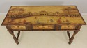 57925EC: Monumental Chinoiserie Decorated 3 Drawer