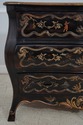 L66570: Italian Baroque Painted Finish 3 Drawer Co
