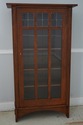 66553EC: STICKLEY Leaded Glass Door Mission Bookca