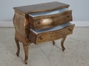 L66505EC: Italian Gold Gilt 2 Drawer Carved Commod