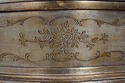 L66505EC: Italian Gold Gilt 2 Drawer Carved Commod