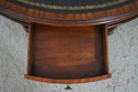 L69525: MAITLAND SMITH Round Mahogany Leather Top 