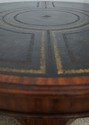 L69525: MAITLAND SMITH Round Mahogany Leather Top 