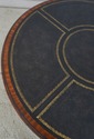L69525: MAITLAND SMITH Round Mahogany Leather Top 
